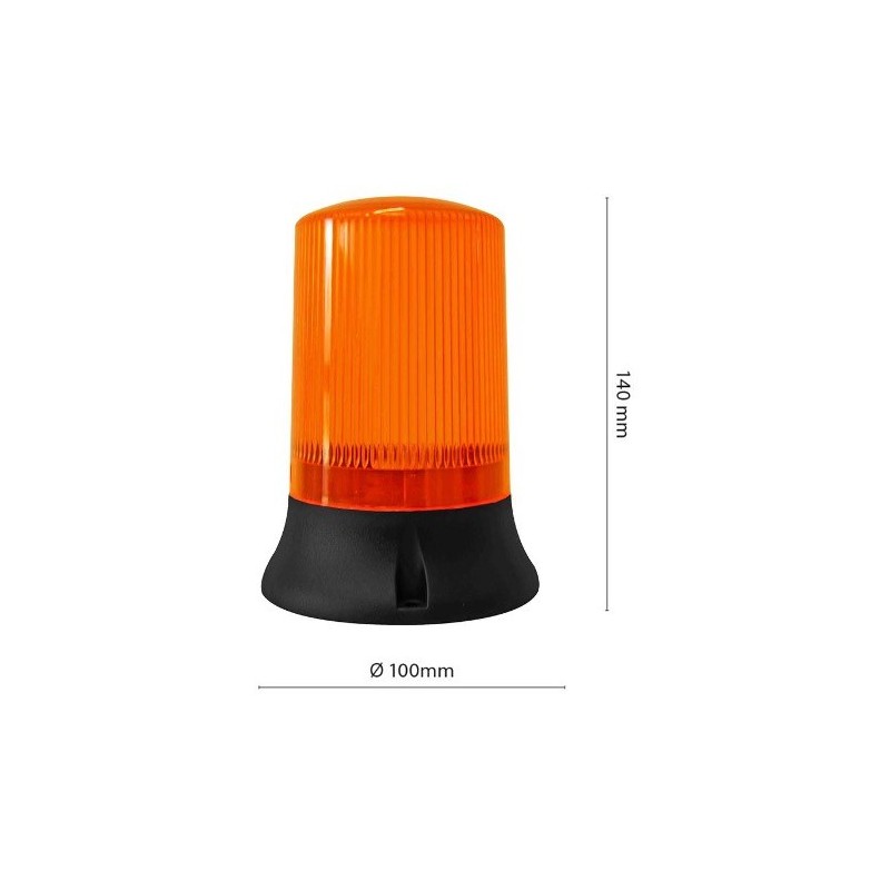 Feu de signalisation avertisseur visuel clignotant pour automatisation de  portail CNJY® GPA-Z2 à led orange 220V AC.